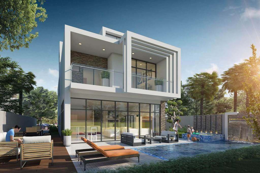 Rendered image of an off-plan property in Dubai